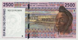 2500 Francs WEST AFRICAN STATES  1992 P.212Ba UNC-