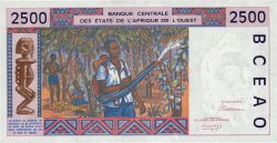 2500 Francs ESTADOS DEL OESTE AFRICANO  1992 P.212Ba SC+