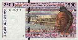 2500 Francs WEST AFRICAN STATES  1994 P.212Bc AU+