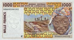 1000 Francs ESTADOS DEL OESTE AFRICANO  1999 P.311Cj FDC