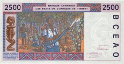 2500 Francs WEST AFRICAN STATES  1993 P.312Cb UNC-