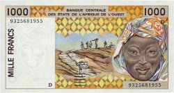 1000 Francs ESTADOS DEL OESTE AFRICANO  1993 P.411Dc FDC