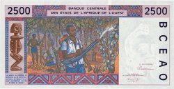 2500 Francs ESTADOS DEL OESTE AFRICANO  1992 P.412Da FDC