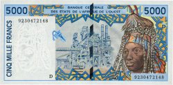 5000 Francs WEST AFRICAN STATES  1992 P.413Da UNC