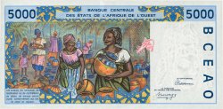 5000 Francs ESTADOS DEL OESTE AFRICANO  1992 P.613Ha FDC
