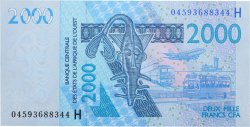 2000 Francs WEST AFRICAN STATES  2004 P.616Hb UNC-