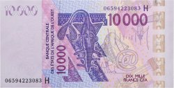 10000 Francs STATI AMERICANI AFRICANI  2006 P.618Hd FDC