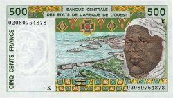 500 Francs ESTADOS DEL OESTE AFRICANO  2002 P.710Km FDC