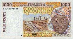 1000 Francs WEST AFRICAN STATES  1998 P.711Kh UNC