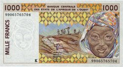 1000 Francs WEST AFRICAN STATES  1999 P.711Ki UNC
