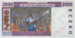 2500 Francs STATI AMERICANI AFRICANI  1993 P.712Kb q.FDC