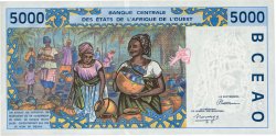 5000 Francs WEST AFRIKANISCHE STAATEN  1992 P.713Ka fST+