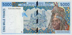5000 Francs WEST AFRIKANISCHE STAATEN  1993 P.713Kb fST+