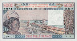 5000 Francs ESTADOS DEL OESTE AFRICANO  1987 P.808Ti EBC+