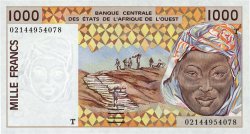 1000 Francs STATI AMERICANI AFRICANI  2002 P.811Tl FDC