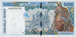 5000 Francs WEST AFRIKANISCHE STAATEN  1994 P.813Tc fST+