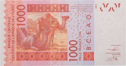 1000 Francs WEST AFRICAN STATES  2012 P.815Tl UNC