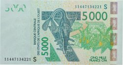 5000 Francs STATI AMERICANI AFRICANI  2011 P.917Sj FDC