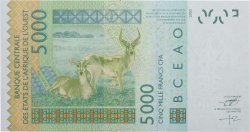 5000 Francs WEST AFRICAN STATES  2011 P.917Sj UNC
