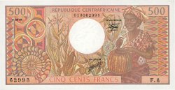 500 Francs REPúBLICA CENTROAFRICANA  1981 P.09 FDC