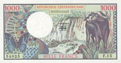 1000 Francs REPúBLICA CENTROAFRICANA  1981 P.10 FDC