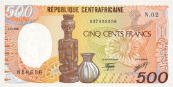 500 Francs REPúBLICA CENTROAFRICANA  1986 P.14b FDC
