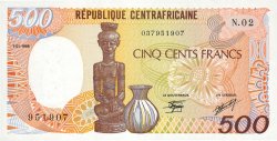 500 Francs REPUBBLICA CENTRAFRICANA  1986 P.14b FDC