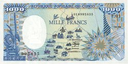 1000 Francs CONGO  1985 P.09 FDC