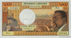 5000 Francs Fauté GABON  1974 P.04x UNC-
