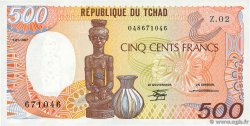 500 Francs CHAD  1987 P.09b SC+