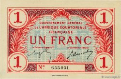 1 Franc AFRIQUE ÉQUATORIALE FRANÇAISE  1917 P.02a SPL