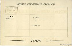 1000 Francs FRENCH EQUATORIAL AFRICA  1940 P.04 AU