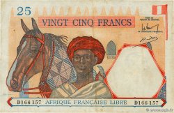 25 Francs AFRIQUE ÉQUATORIALE FRANÇAISE Brazzaville 1941 P.07a SS