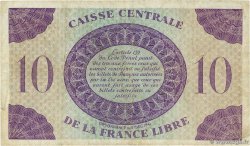 10 Francs FRENCH EQUATORIAL AFRICA Brazzaville 1941 P.11a VF-