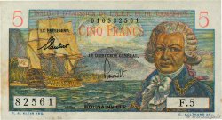 5 Francs Bougainville AFRIQUE ÉQUATORIALE FRANÇAISE  1957 P.28 VZ