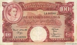 100 Shillings ÁFRICA ORIENTAL BRITÁNICA  1961 P.44a