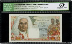 100 Francs La Bourdonnais Épreuve AFRIQUE ÉQUATORIALE FRANÇAISE  1946 P.24p SC+