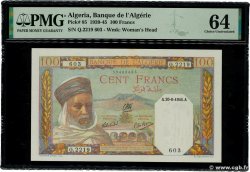 100 Francs ALGERIA  1945 P.085 q.FDC