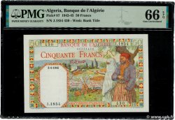 50 Francs ALGERIA  1945 P.087 FDC