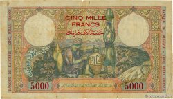 5000 Francs ALGÉRIE  1942 P.090a TB