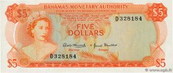 5 Dollars BAHAMAS  1968 P.29a