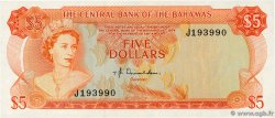 5 Dollars BAHAMAS  1974 P.37a q.FDC
