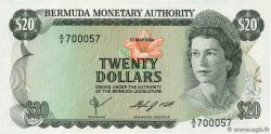 20 Dollars BERMUDA  1984 P.31c FDC