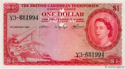 1 Dollar EAST CARIBBEAN STATES  1962 P.07c SC+