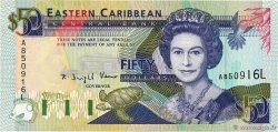 50 Dollars EAST CARIBBEAN STATES  1993 P.29l FDC