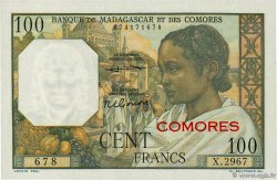 100 Francs COMORAS  1960 P.03b2 FDC