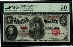 5 Dollars VEREINIGTE STAATEN VON AMERIKA Washington 1907 P.186 VZ