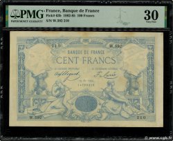 100 Francs type 1882 - À filigrane dégagé FRANKREICH  1884 F.A48.04 SS