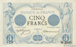 5 Francs NOIR Numéro spécial FRANCE  1873 F.01.15 AU+