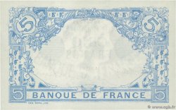 5 Francs BLEU lion inversé FRANCIA  1916 F.02bis.04 FDC